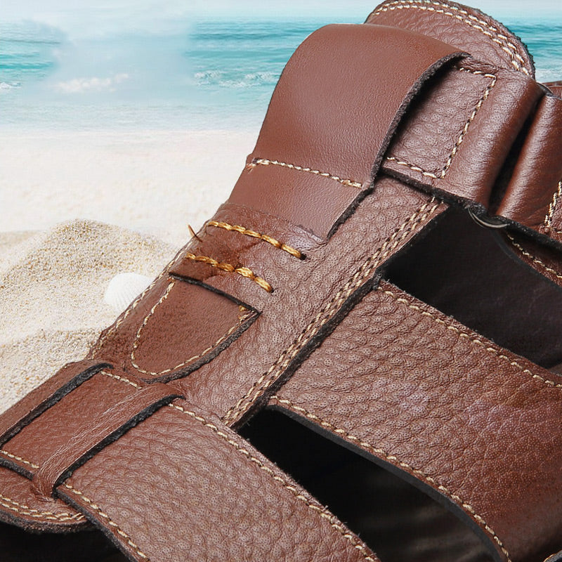 Avelena | Atmungsaktive Sommerschuhe aus Leder für Männer
