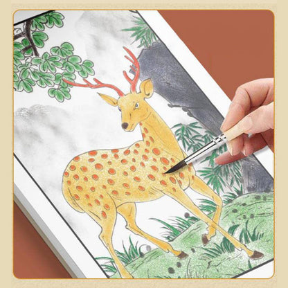 Avelena | Chinesische Malerei weiße Zeichnung Kopieralbum