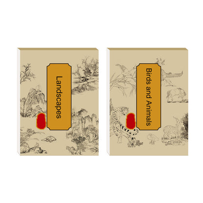 Avelena | Chinesische Malerei weiße Zeichnung Kopieralbum