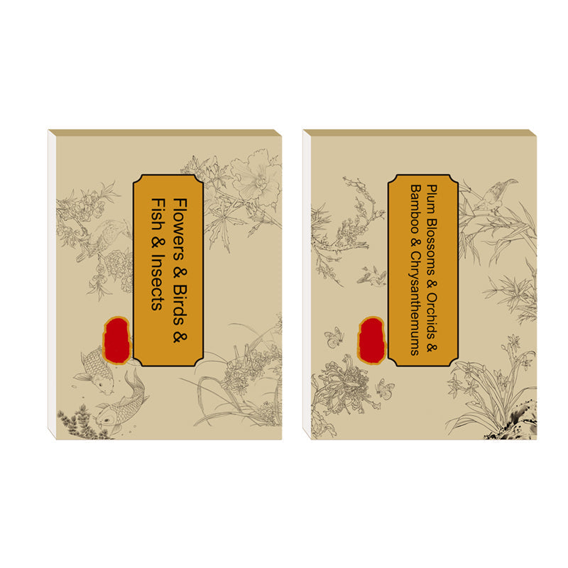 Avelena | Chinesische Malerei weiße Zeichnung Kopieralbum