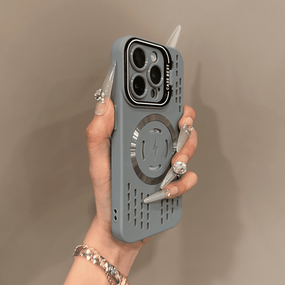 Avelena | Weiche Silikon-Schutzabdeckung mit blitzschnellem magnetischem Laden Hülle für iPhone