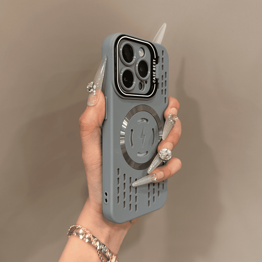 Avelena | Weiche Silikon-Schutzabdeckung mit blitzschnellem magnetischem Laden Hülle für iPhone