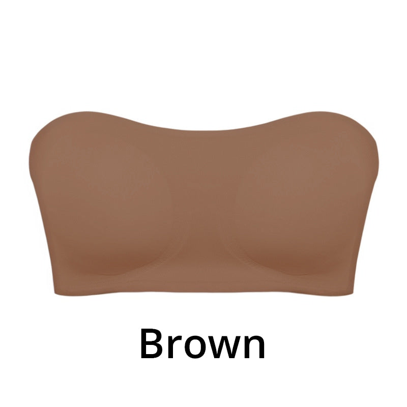 Avelena | Damen trägerloser BH | Grip-Sure Seitenverschluss | Nahtlos & rutschfest | Herausnehmbare Pads