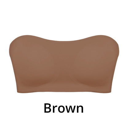 Avelena | Damen trägerloser BH | Grip-Sure Seitenverschluss | Nahtlos & rutschfest | Herausnehmbare Pads