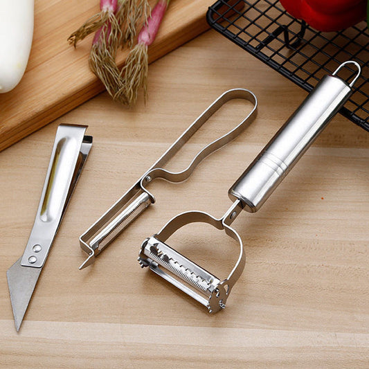Avelena | 3-teiliges Set mit Peeling-Werkzeugen aus Edelstahl
