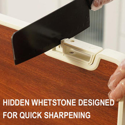 Avelena | Doppelseitiges antibakterielles Schneidebrett mit Ständer