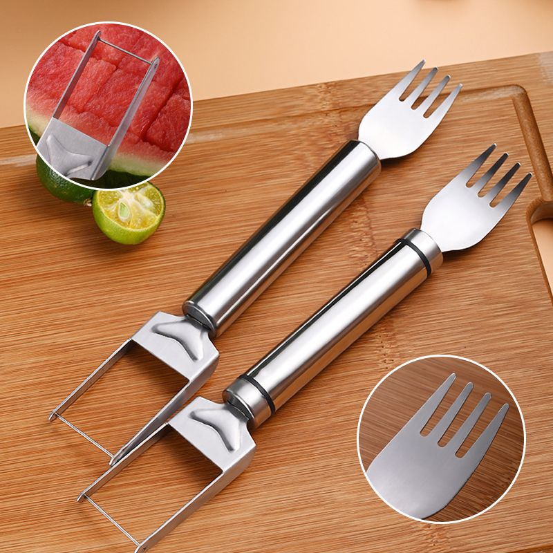 Avelena | 2-in-1 Edelstahl Wassermelonenmesser und -gabel