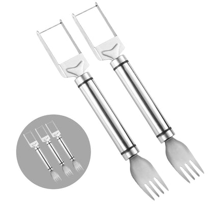 Avelena | 2-in-1 Edelstahl Wassermelonenmesser und -gabel