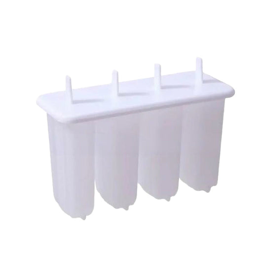 Avelena | Eis am Stiel Form mit 4 Fächern, Deckel und Stäbchen