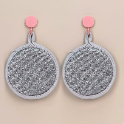 Avelena | Doppelseitiger runder Schwammschrubber für die Küche