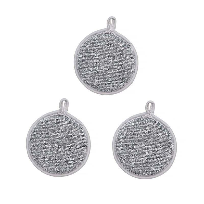 Avelena | Doppelseitiger runder Schwammschrubber für die Küche