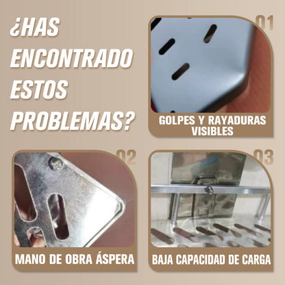 Avelena | Eck-Duschregal ohne Bohren mit Haken