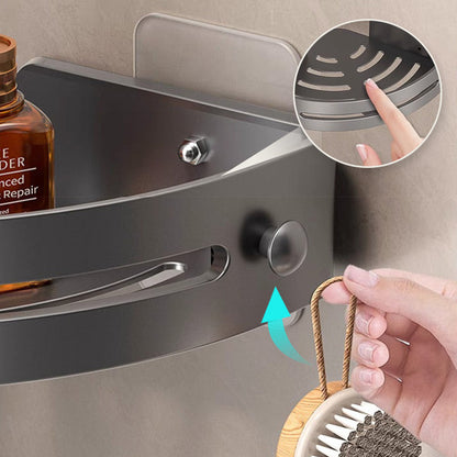 Avelena | Eck-Duschregal ohne Bohren mit Haken