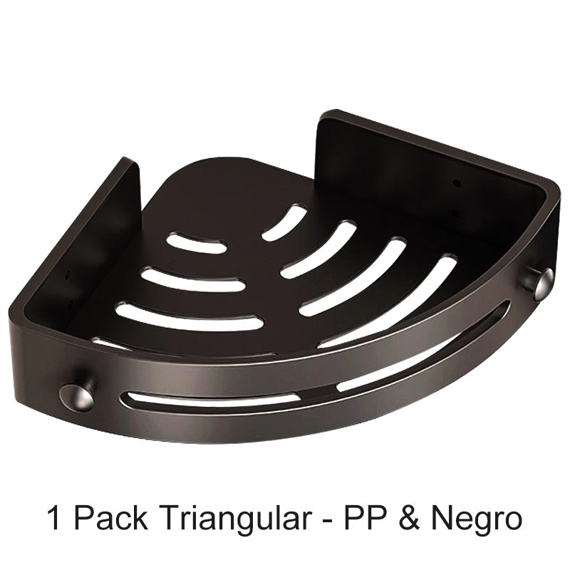 Avelena | Eck-Duschregal ohne Bohren mit Haken