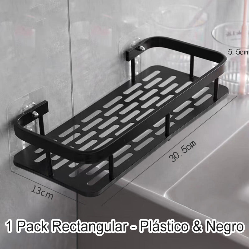 Avelena | Eck-Duschregal ohne Bohren mit Haken
