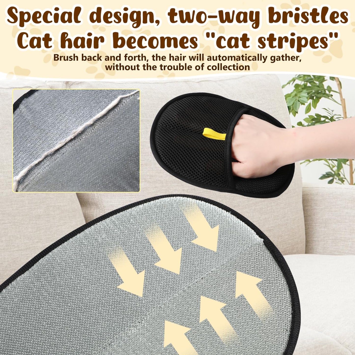 Avelena | Elektrostatische Handschuhe zum Entfernen von Tierhaaren