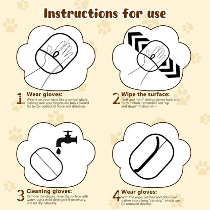 Avelena | Elektrostatische Handschuhe zum Entfernen von Tierhaaren