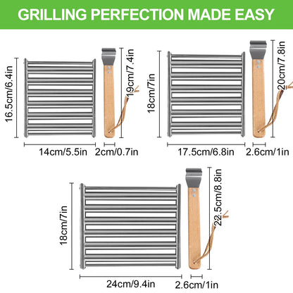 Avelena | Edelstahl Hotdog Wurst Grill Roller Rack Grillwerkzeuge