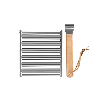 Avelena | Edelstahl Hotdog Wurst Grill Roller Rack Grillwerkzeuge