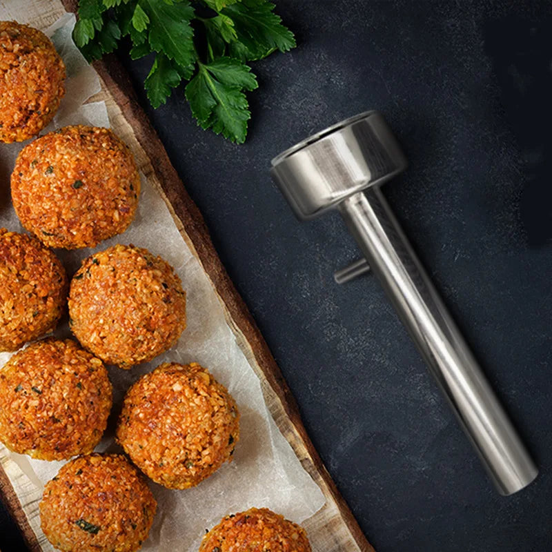 Avelena | Edelstahl Antihaft-Fleischbällchen-Maker Falafel-Ball-Löffel-Formgeber