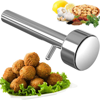 Avelena | Edelstahl Antihaft-Fleischbällchen-Maker Falafel-Ball-Löffel-Formgeber