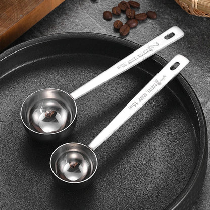 Avelena | Edelstahl Scoop Messlöffel Milch Kaffeebohne Lange Griff Löffel