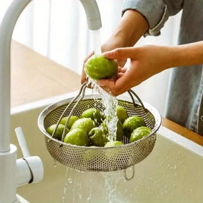 Avelena | Edelstahl Dampfgarer Korb Multifunktionales Abtropf- Siebwerkzeug