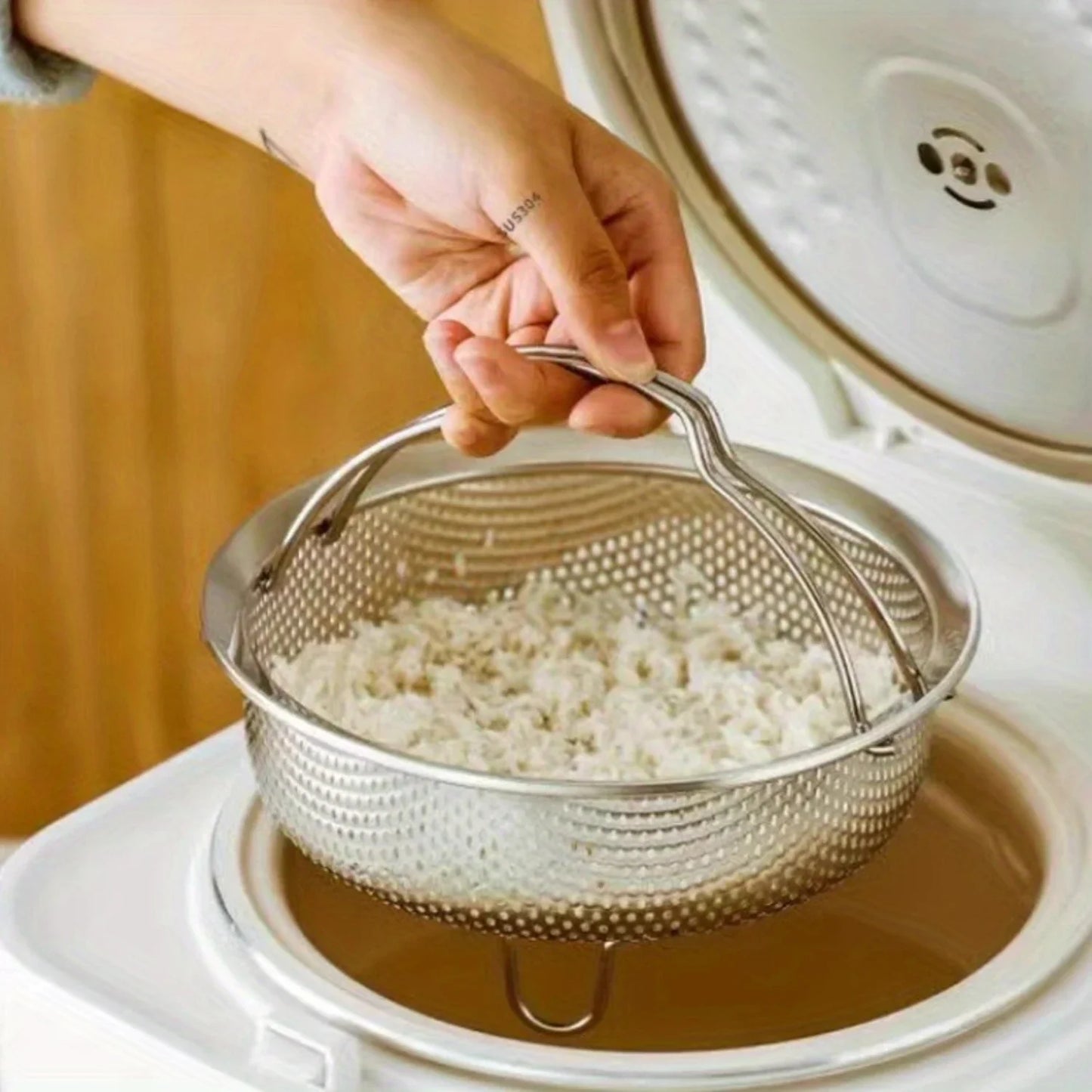 Avelena | Edelstahl Dampfgarer Korb Multifunktionales Abtropf- Siebwerkzeug