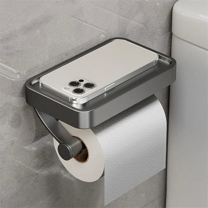 Avelena | Stalux Toilettenpapierhalter mit Ablage