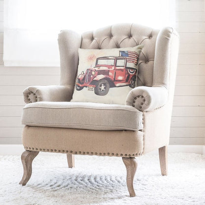 Avelena | Wendbare Futtertasche Red Truck Usa Kissenbezug