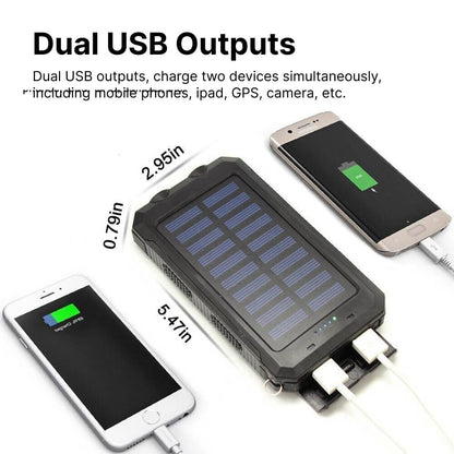 Avelena | SUNVAULT MAX – Wasserdichte Solar Power Bank mit 30000mAh Kapazität