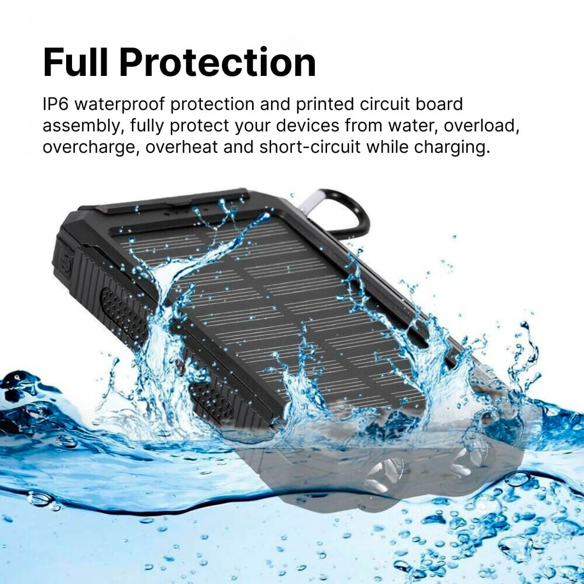 Avelena | SUNVAULT MAX – Wasserdichte Solar Power Bank mit 30000mAh Kapazität