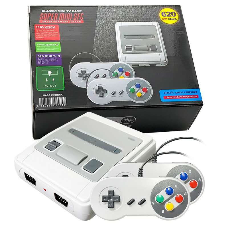 Avelena | Super Nintendo Konsolenpaket mit 620 Spielen