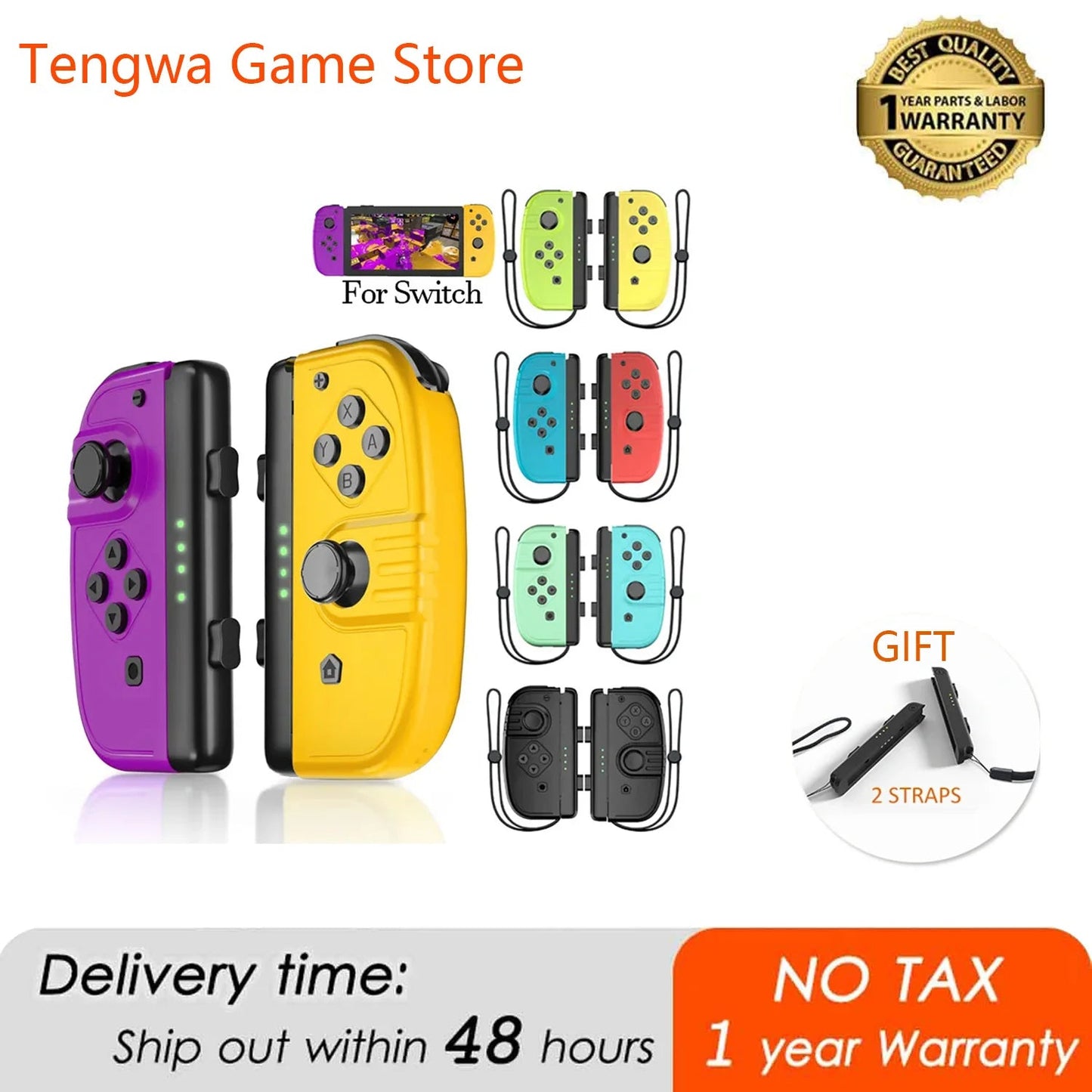 Avelena | Kabelloses Oled Joycon Gamepad für Nintendo Switch Joyco