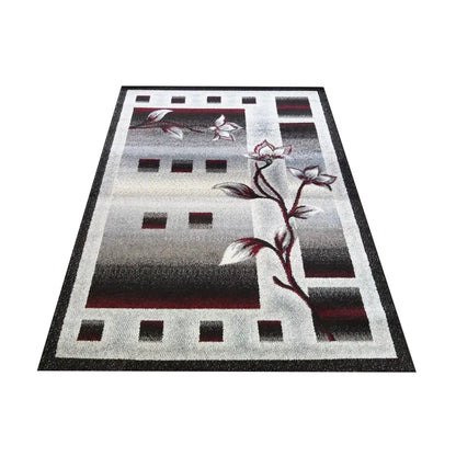 Avelena | Tepe Otto 02 Grau-Rot 120 X 170 Cm