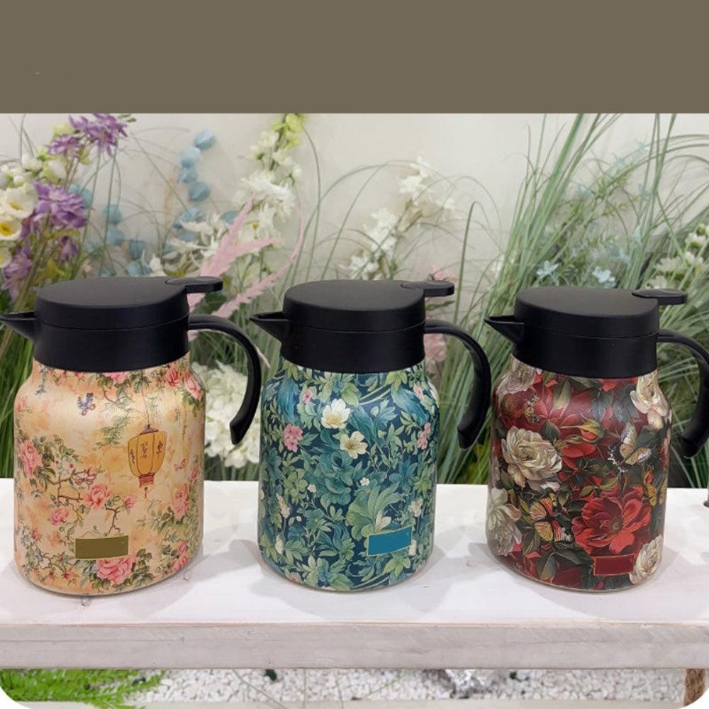 Avelena | Edelstahl Thermokanne mit Sieb – Vakuumisolierte 1L Teekanne