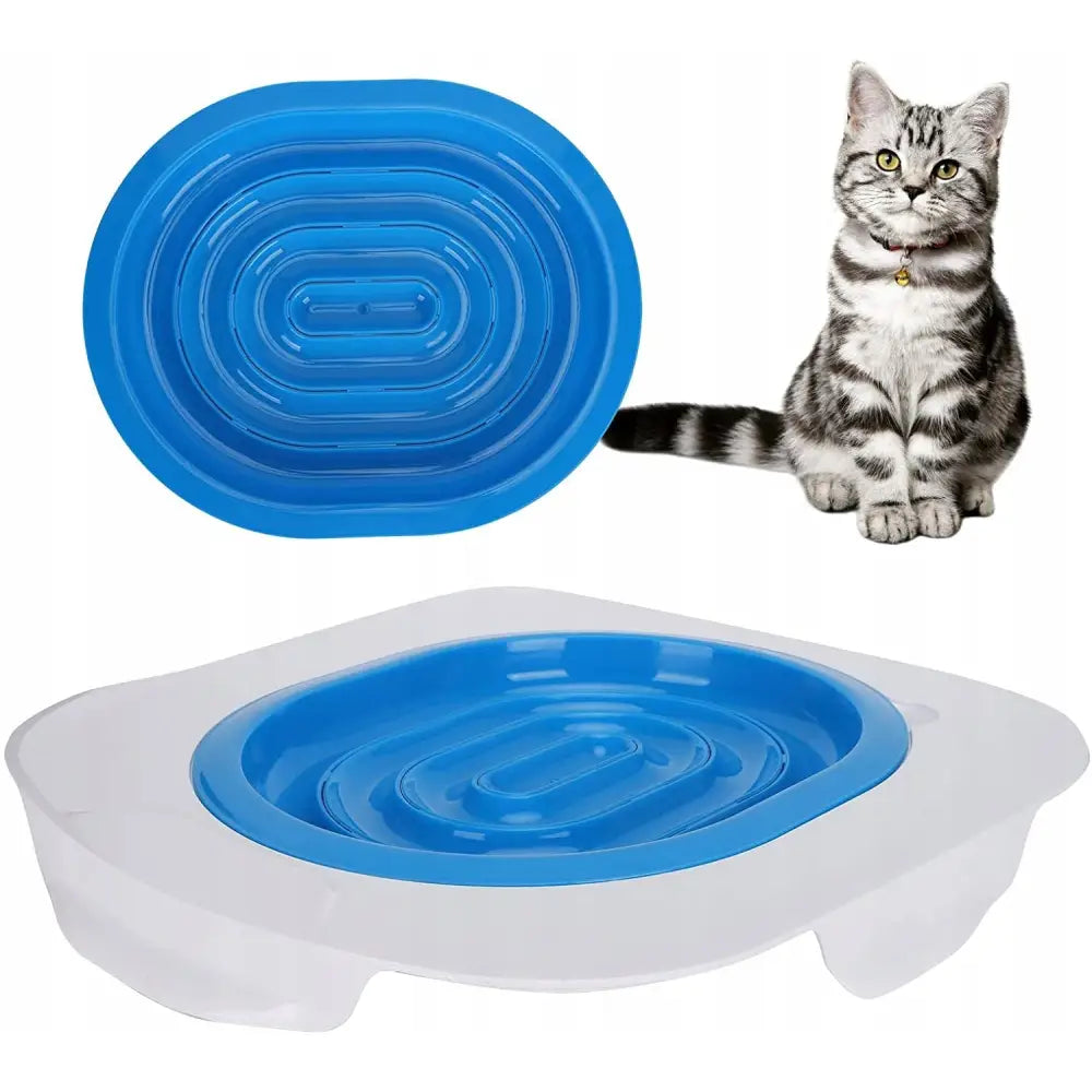 Avelena | Toilettensitz für Katzentraining Katzentoilette mit Katzenstreu