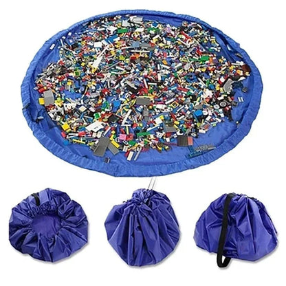 Avelena | Spielkissen und Organizer – 2-in-1 Spielmatte und Aufbewahrungstasche – Robustes Oxford-Gewebe – Leicht und tragbar – Lösung für das Kinderzimmer