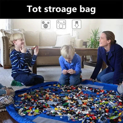 Avelena | Spielkissen und Organizer – 2-in-1 Spielmatte und Aufbewahrungstasche – Robustes Oxford-Gewebe – Leicht und tragbar – Lösung für das Kinderzimmer