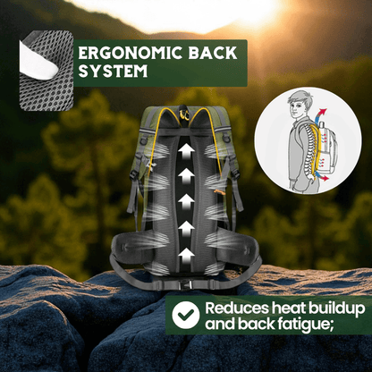 Avelena | TRAILPRO 50L – Wander-Rucksack mit atmungsaktivem Rücken & intelligentem Stauraum