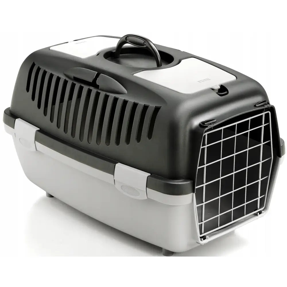 Avelena | Transportbox für Katze 8Kg Gürtel Metall Tür 2 Klappen