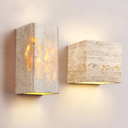 Avelena | Wandleuchte aus Travertin für eine warme und elegante Atmosphäre
