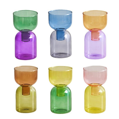 Avelena | Zweiteiliges Mini-Knospenvase-Terrarium-Set
