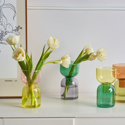 Avelena | Zweiteiliges Mini-Knospenvase-Terrarium-Set