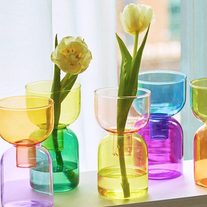 Avelena | Zweiteiliges Mini-Knospenvase-Terrarium-Set