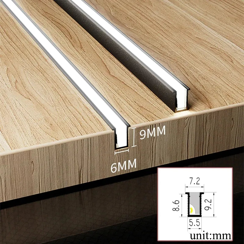 Avelena LED-Unterbauleuchte | Ultraflach & Dimmbare Farbtemperaturen | Aluminium 12V