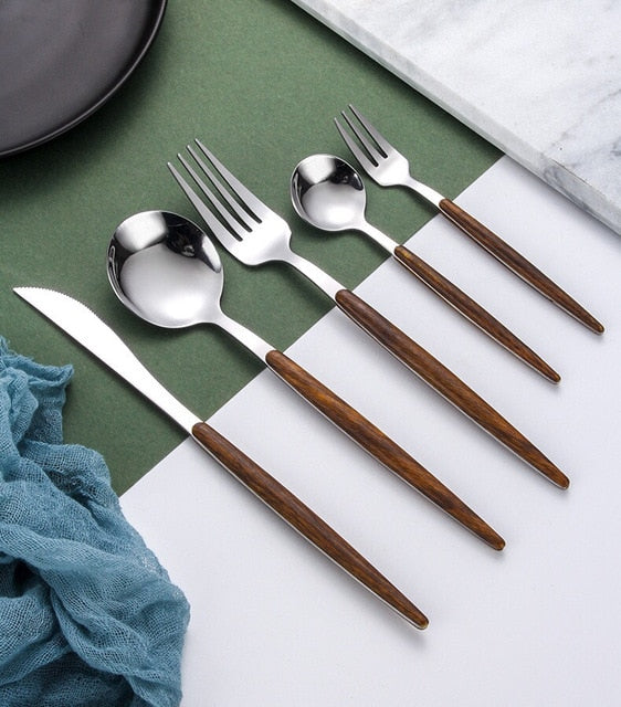 Avelena | Holzgriff Besteckset