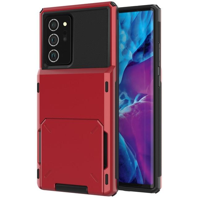 Avelena | Stoßfeste Brieftaschenhülle für Samsung Galaxy S