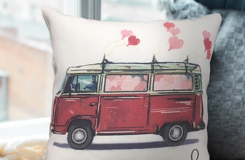 Avelena | Doppelter Liner Sack Love Bus Kissenbezug