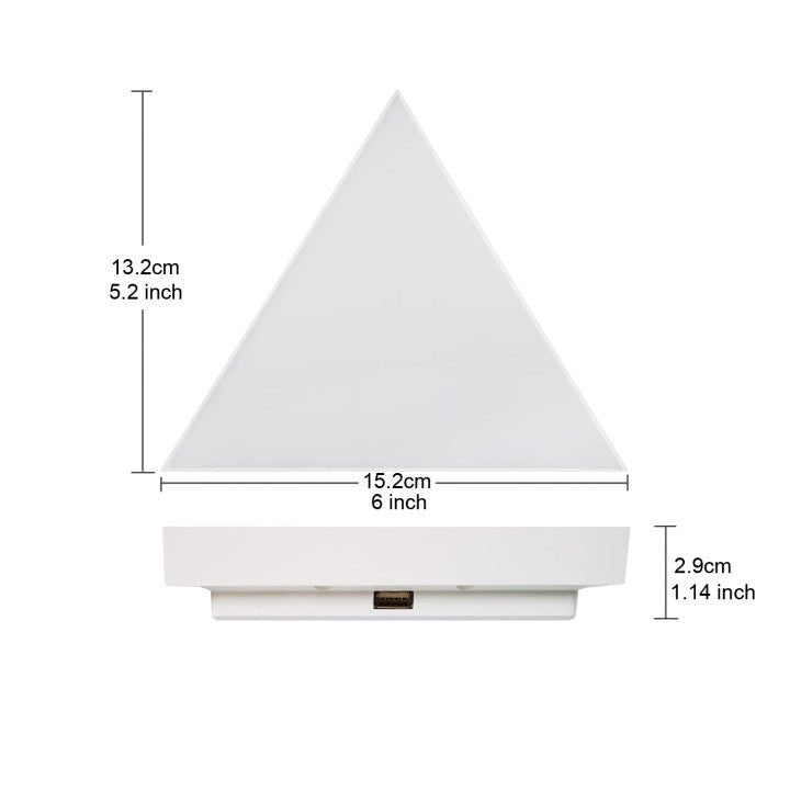 Avelena | Wandbeleuchtung – Dreieckige Farb-Led mit Smd, App und Ir